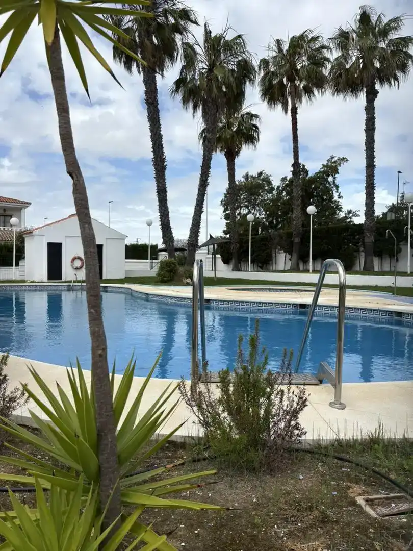 Swimming pool of Flat for rent in Islantilla  with Private garden, Furnished and Washing machine