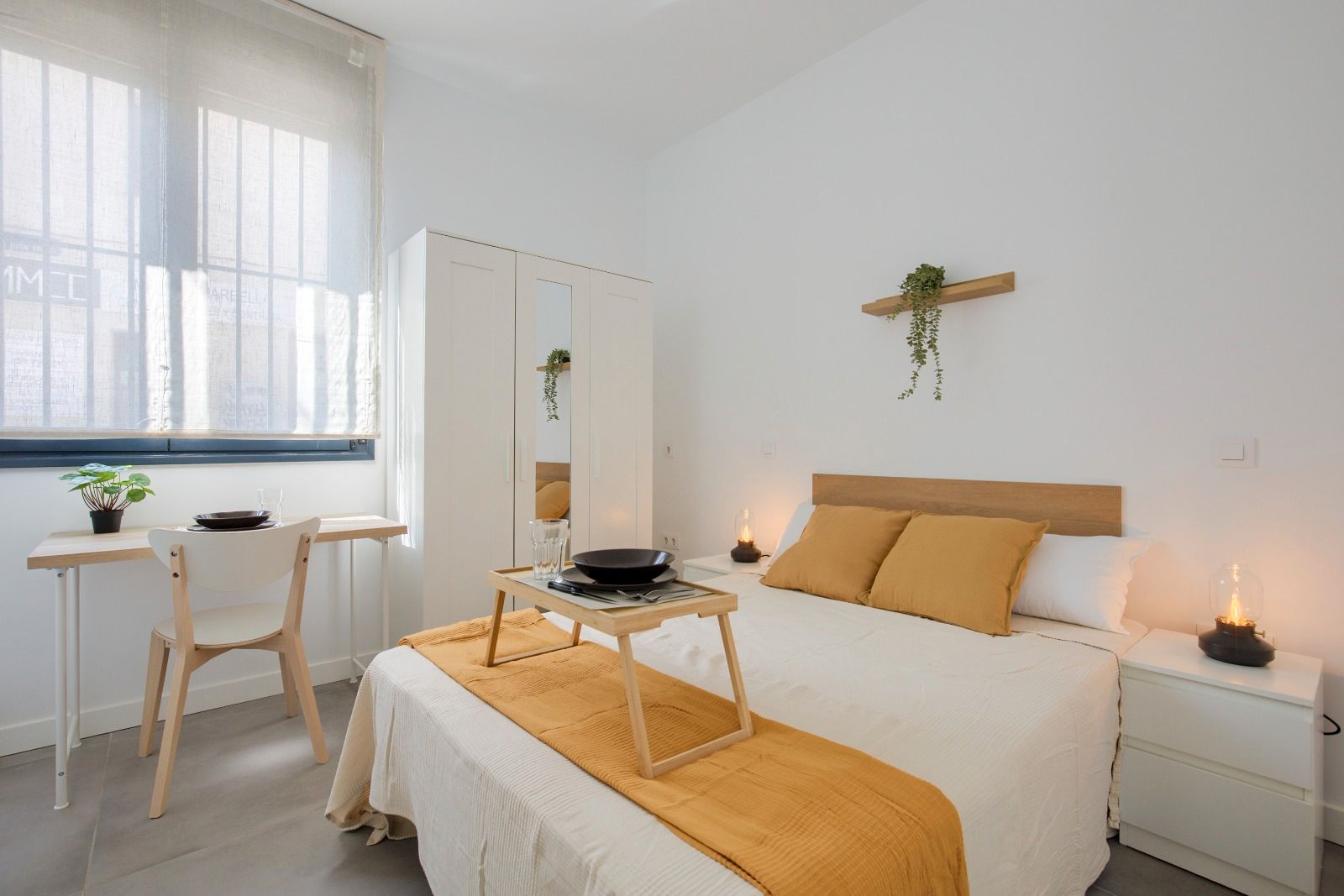 Bedroom of Flat to share in  Madrid Capital  with Air Conditioner, Heating and Furnished