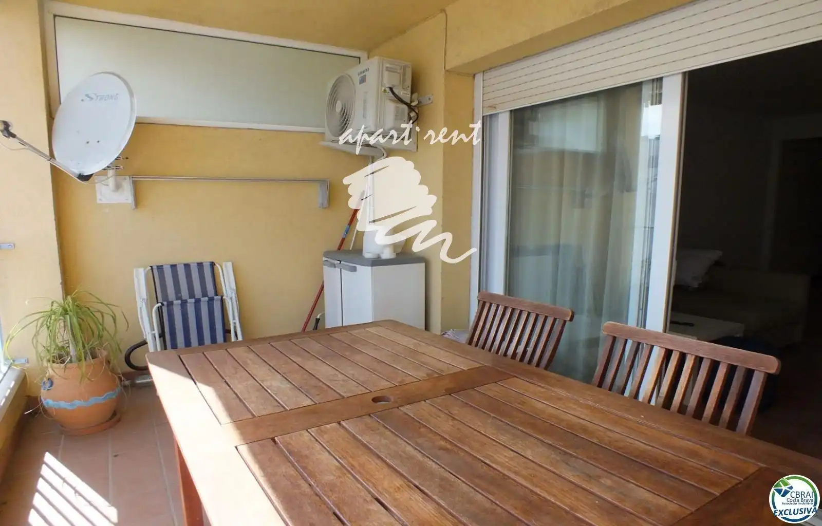 Terrace of Flat for sale in Roses  with Air Conditioner, Heating and Terrace