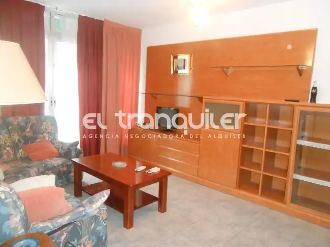 Sala d'estar de Pis de lloguer en Madrid amb Aire condicionat, Terrassa i Moblat
