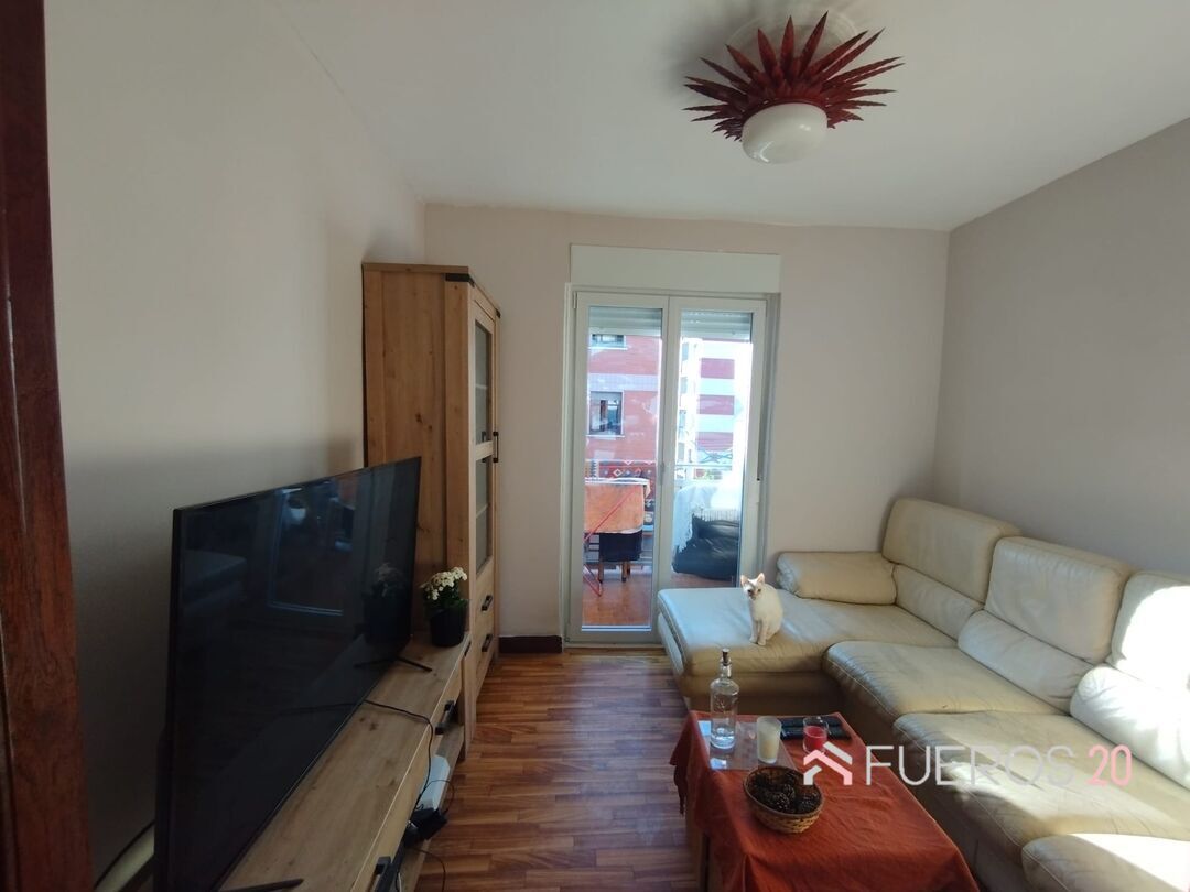Sala de estar de Piso en venta en Sestao  con Jardín privado, Terraza y Trastero