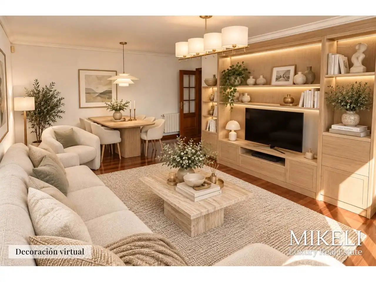 Living room of Flat for sale in Santander  with Heating, Parquet flooring and Storage room