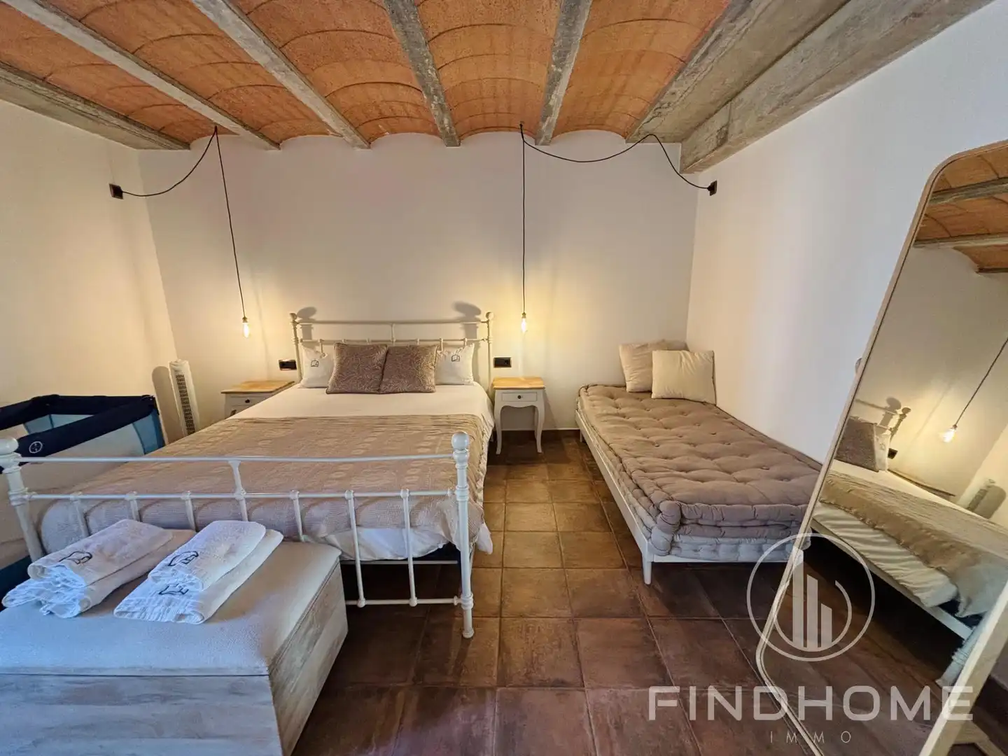 Bedroom of Country homes for sale in Les Preses  with Air Conditioner, Private garden and Terrace