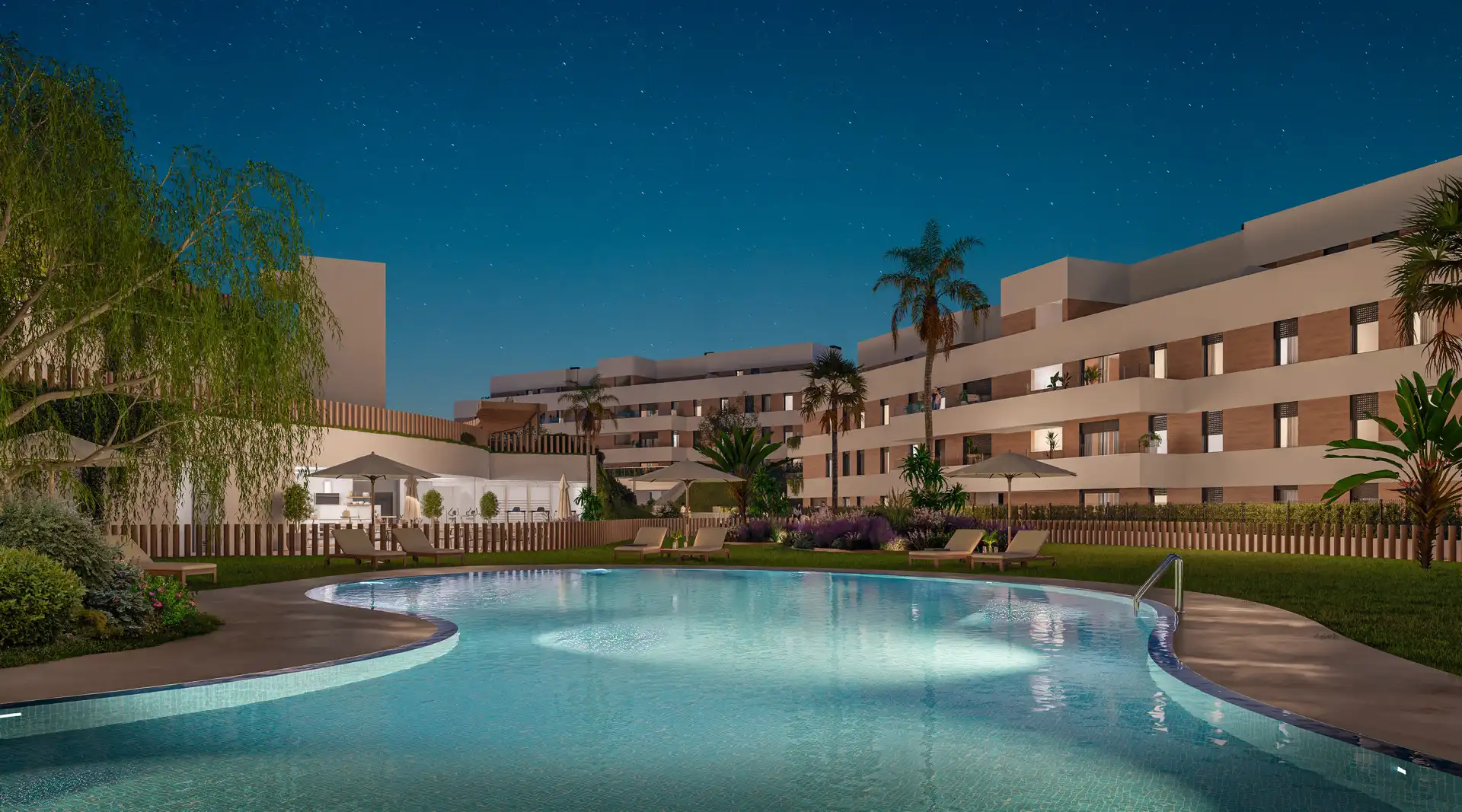 Swimming pool of Apartments for sale in Marbella  with Air Conditioner, Terrace and Alarm
