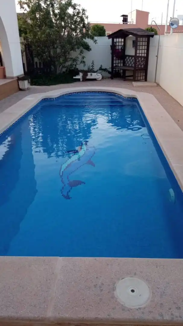 Swimming pool of Detached homes for rent in San Pedro del Pinatar  with Air Conditioner, Heating and Private garden