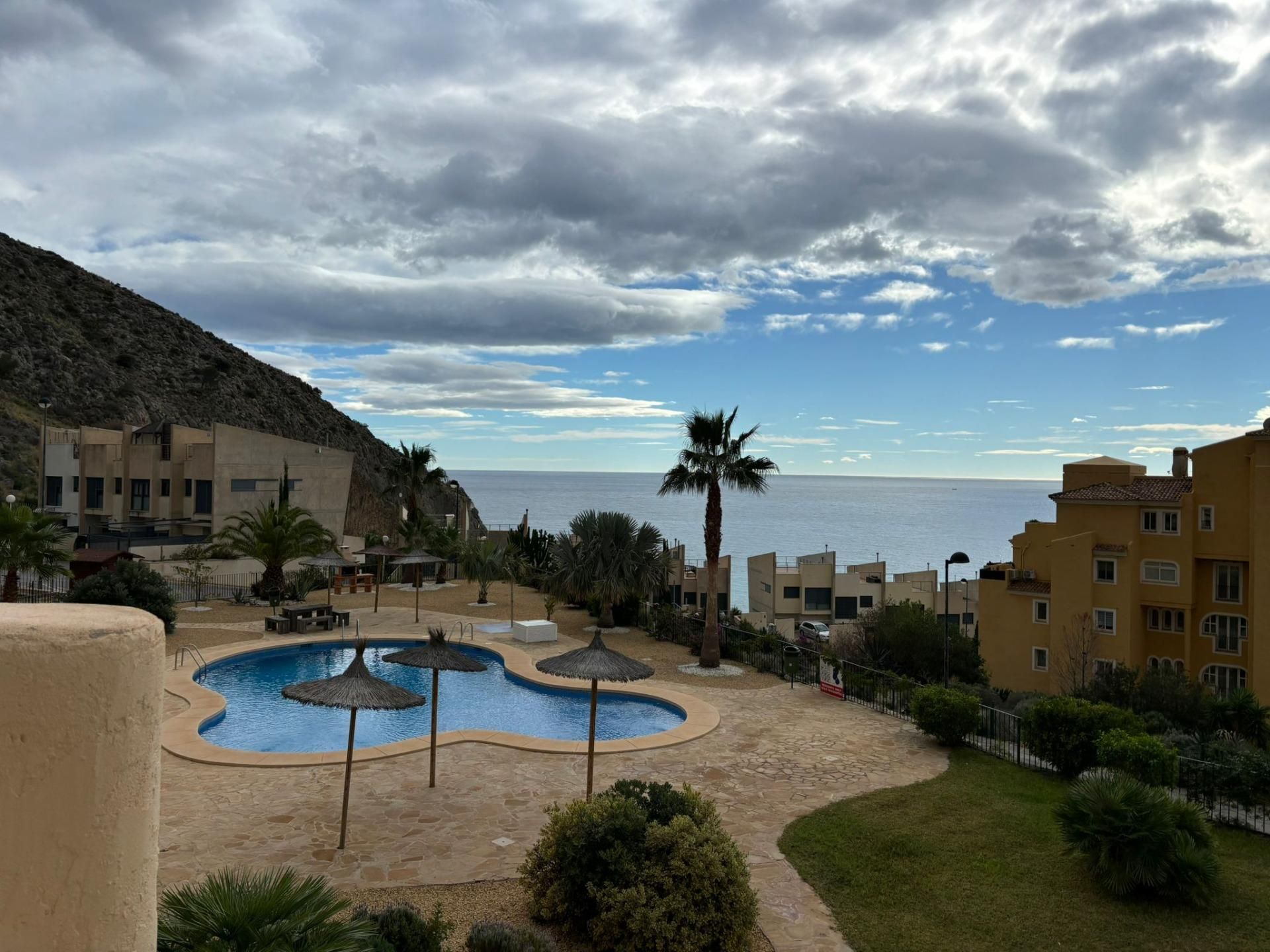 Exterior view of Apartments for rent in Calpe / Calp  with Air Conditioner, Private garden and Furnished