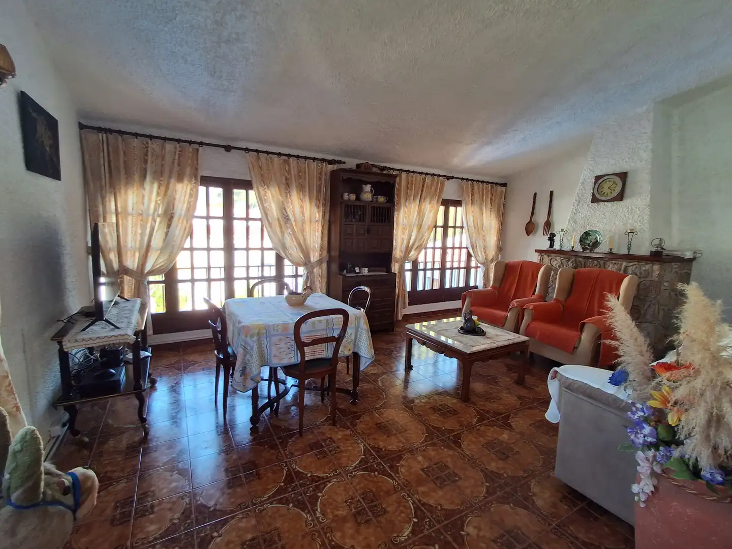 Sala de estar de Casa o chalet en venta en Mont-roig del Camp con Jardín privado, Terraza y Piscina