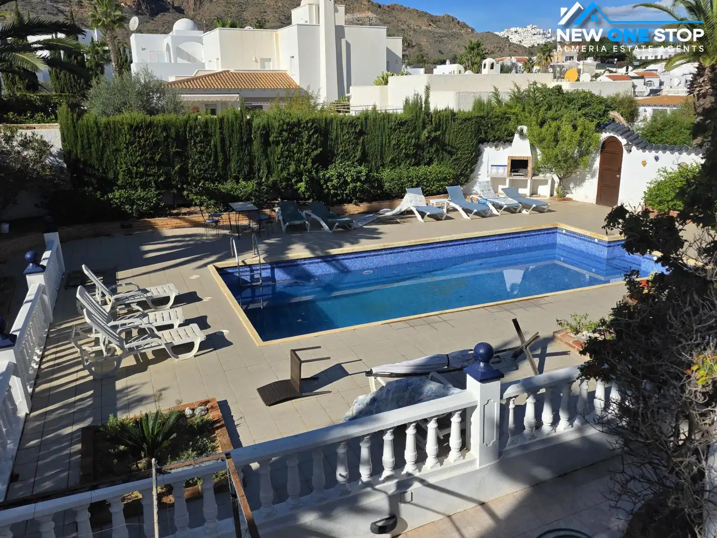 Piscina de Casa o chalet en venta en Mojácar con Aire acondicionado, Calefacción y Jardín privado