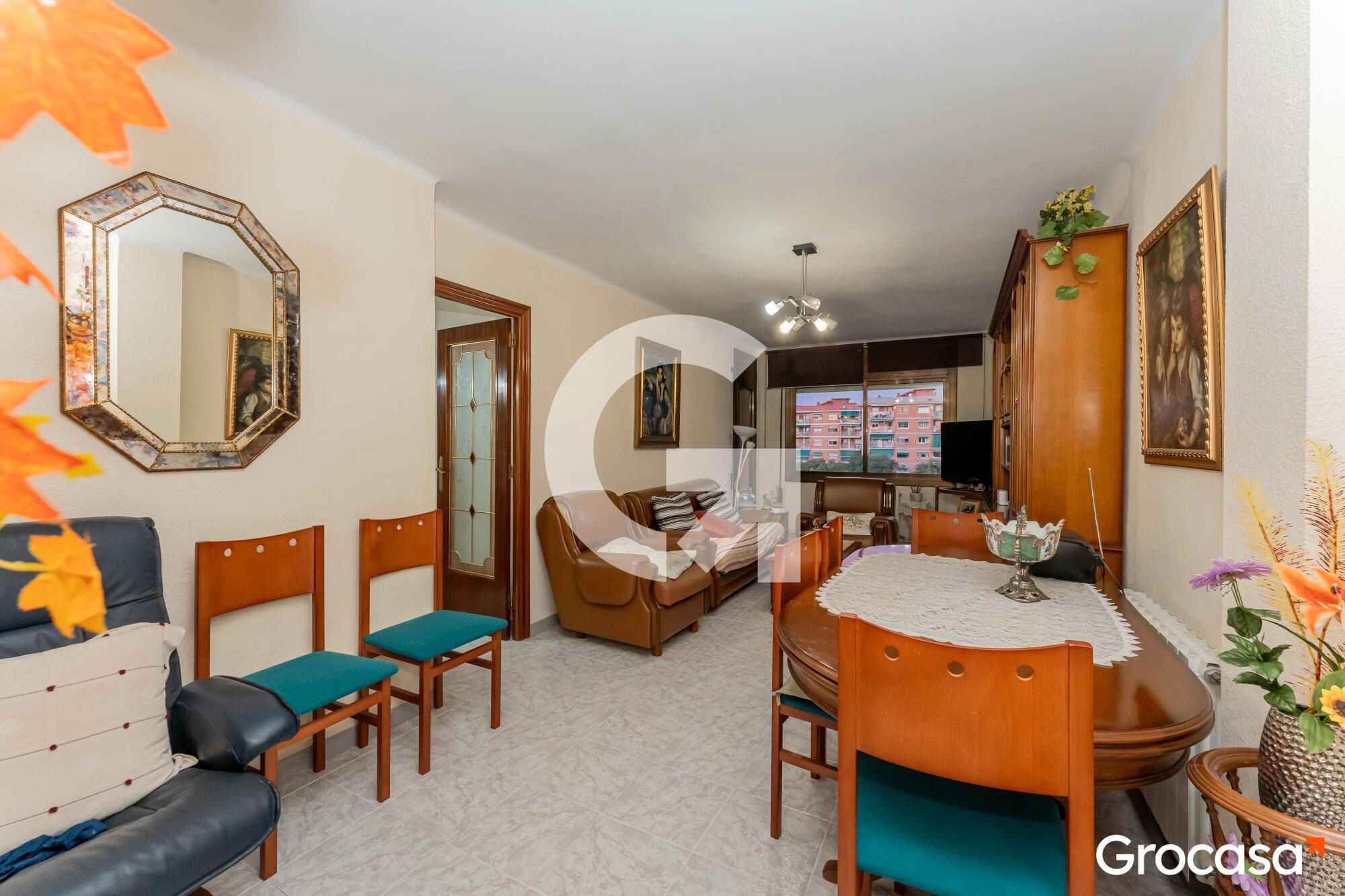 Living room of Flat for sale in Cornellà de Llobregat  with Heating, Oven and Balcony