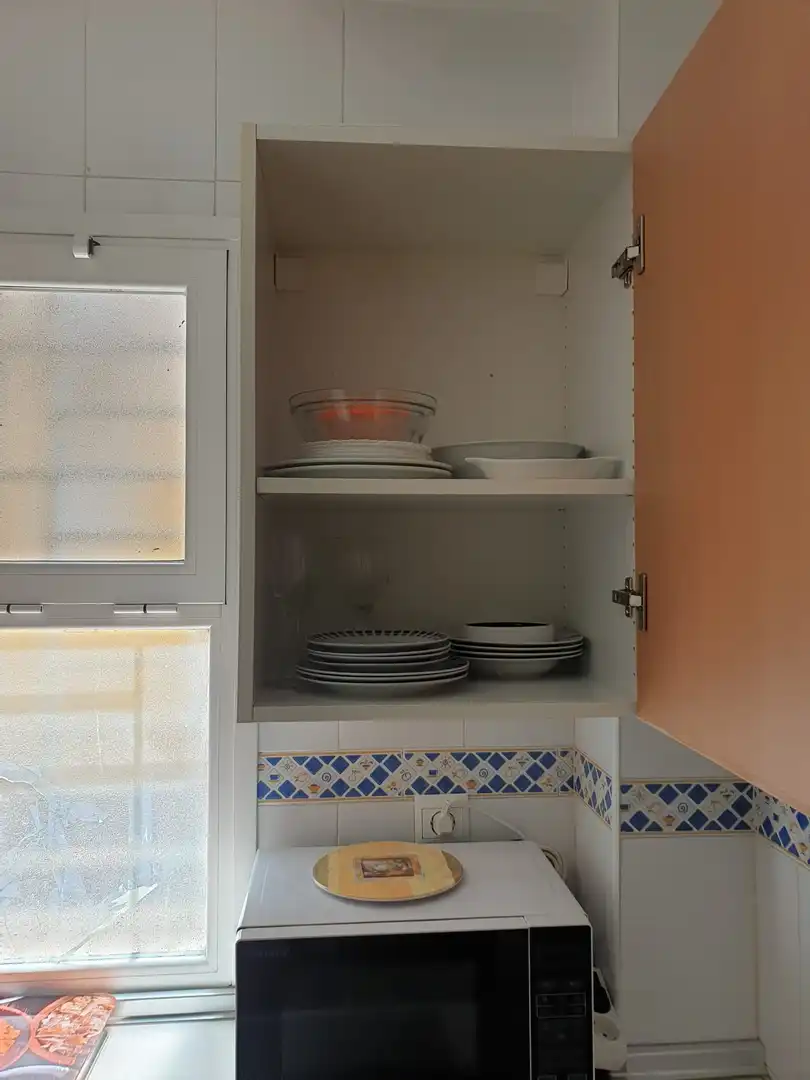 Küche von Wohnung zur Miete in Málaga mit Möbliert und Waschmaschine