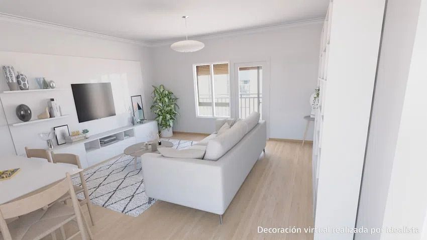 Living room of Flat for sale in Salamanca Capital  with Heating, Parquet flooring and Balcony