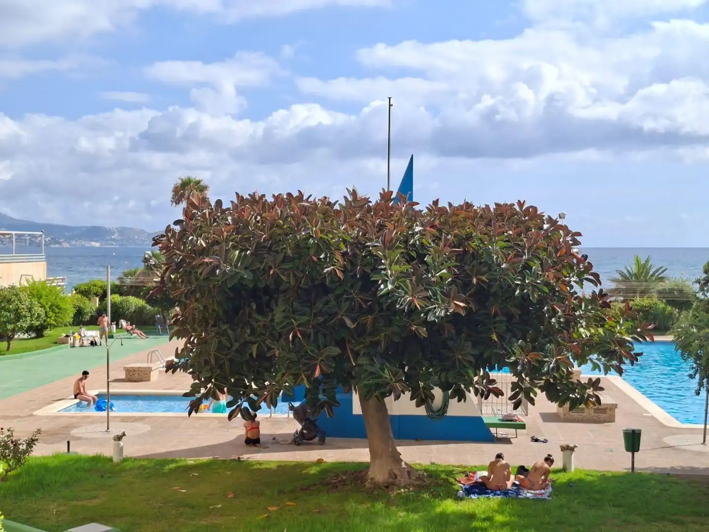 Swimming pool of Apartments for sale in Calpe / Calp  with Air Conditioner, Heating and Furnished