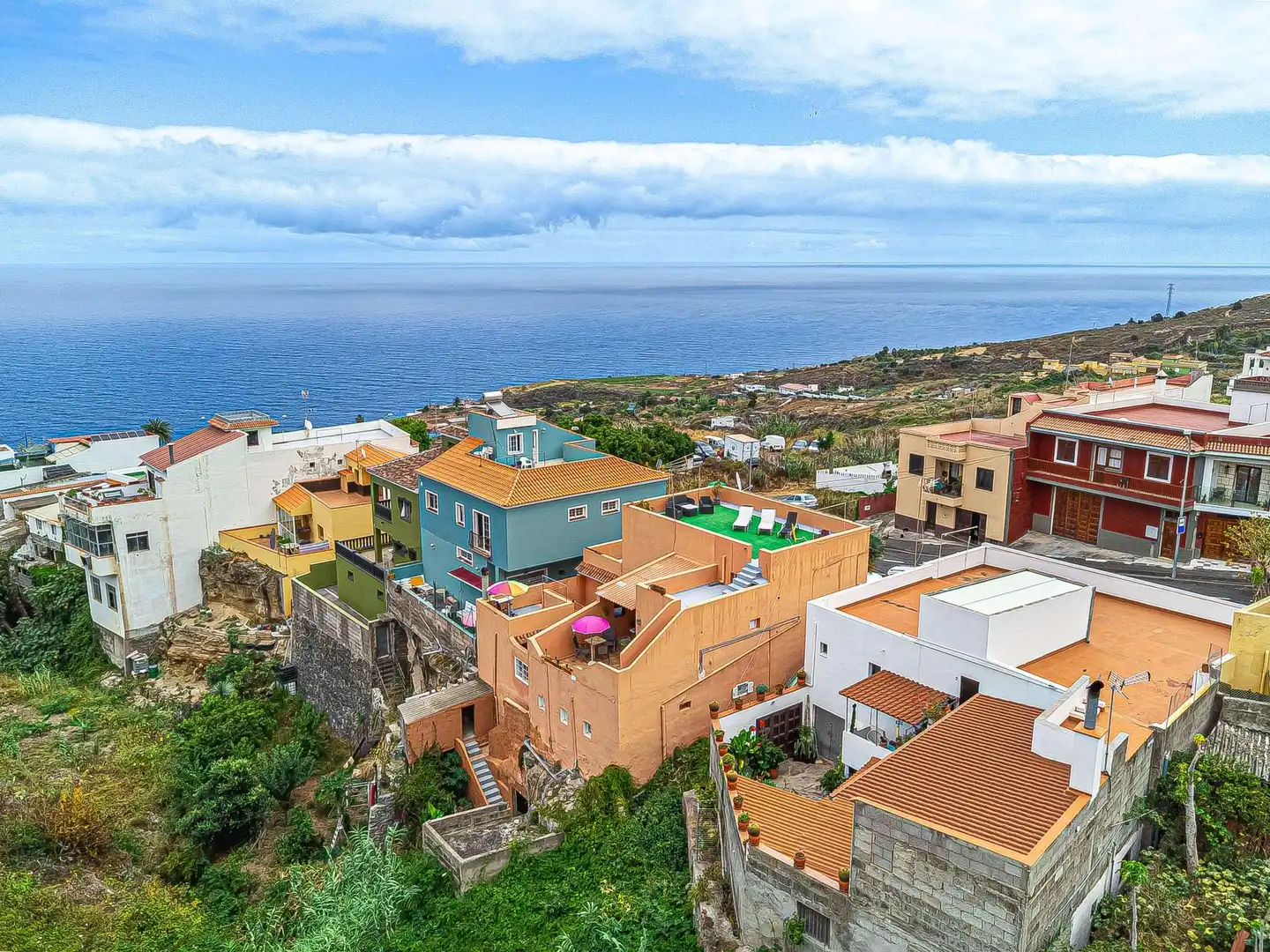 Vista exterior de Casa o chalet en venta en San Juan de la Rambla con Terraza, Trastero y Amueblado