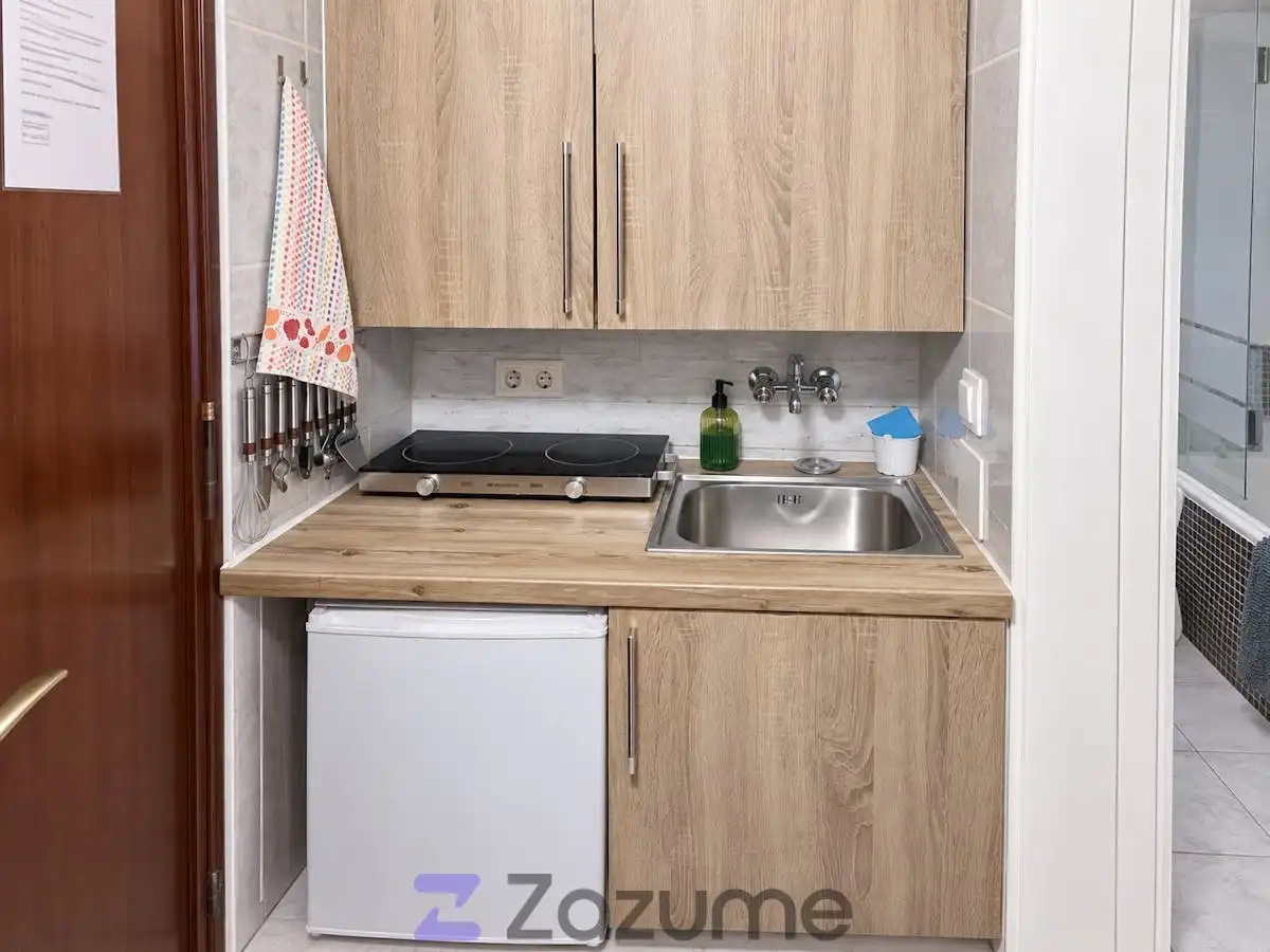 Küche von Wohnung zur Miete in Torremolinos mit Klimaanlage, Schwimmbad und Möbliert