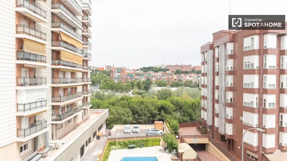 Vista exterior de Piso de alquiler en Madrid con Aire acondicionado, Calefacción y Amueblado