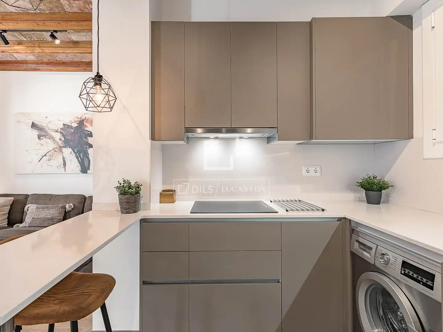 Kitchen of Flat for sale in Barcelona  with Air Conditioner, Heating and Furnished