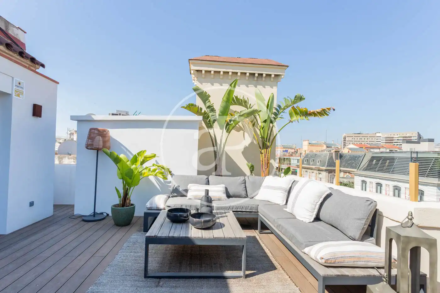 Terraza de Piso de alquiler en Barcelona con Aire acondicionado, Calefacción y Terraza