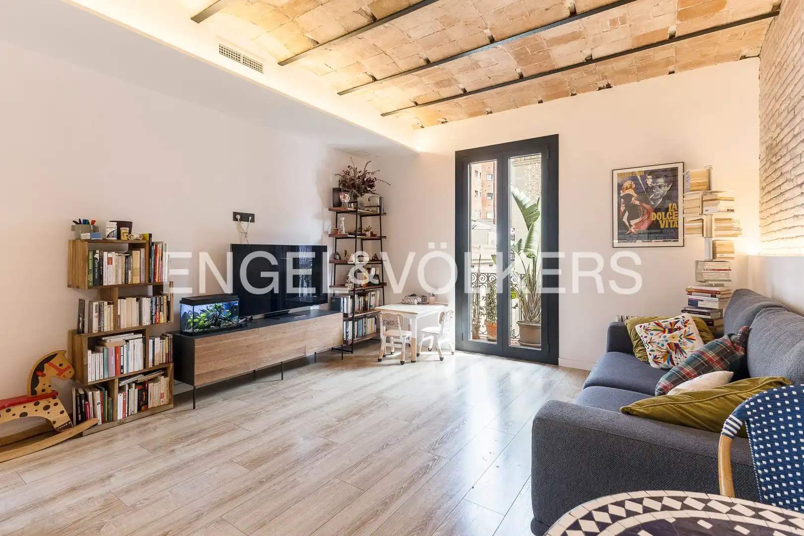 Living room of Flat for sale in Barcelona  with Air Conditioner, Heating and Balcony