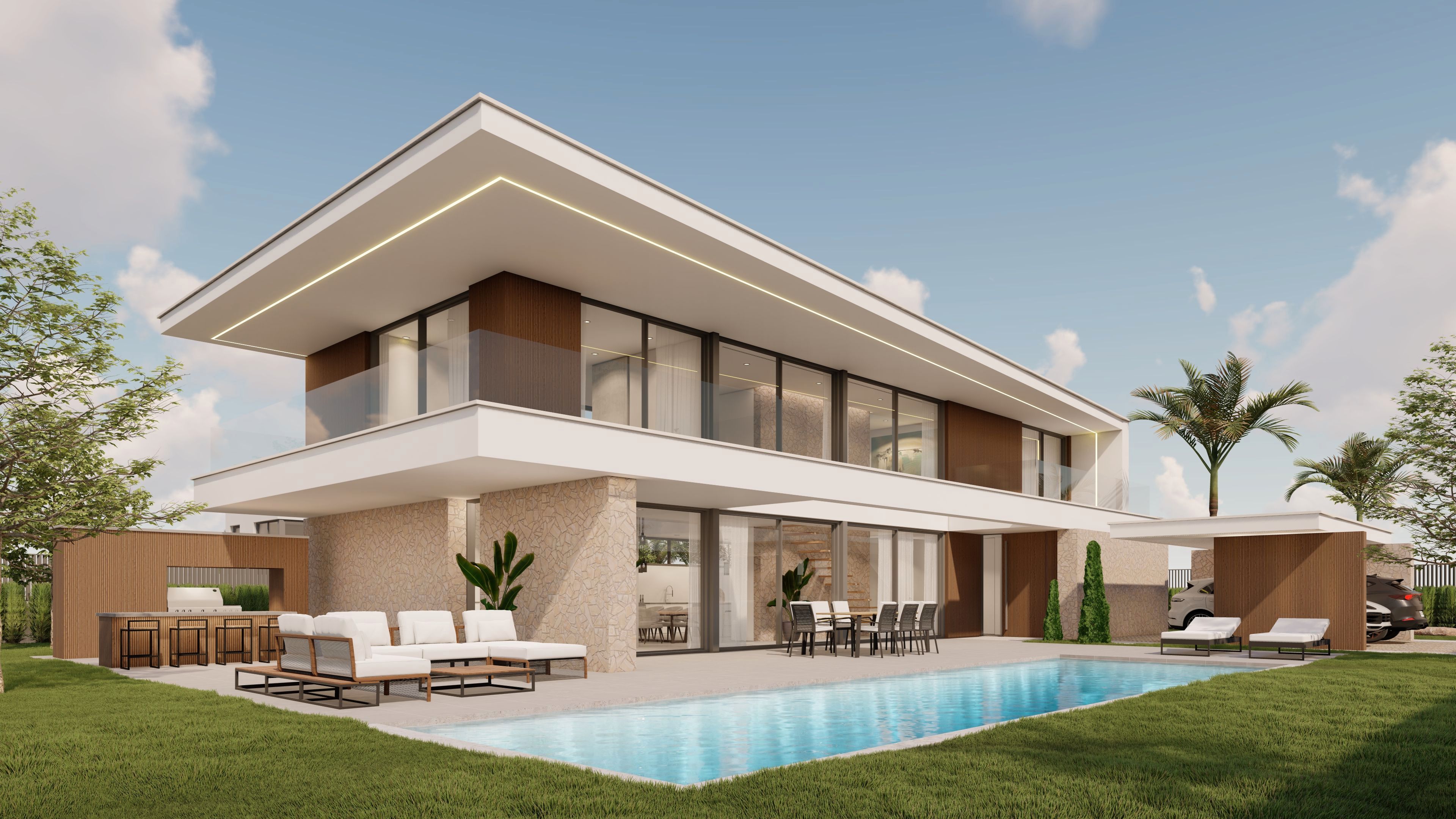 Exterior view of House or chalet for sale in  Murcia Capital  with Private garden and Swimming Pool