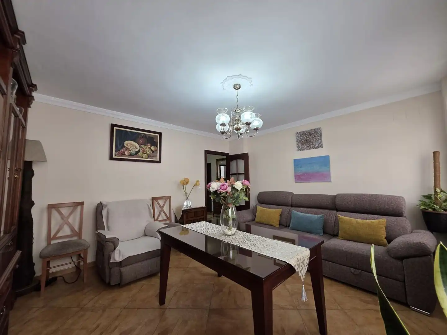 Sala de estar de Piso en venta en Carmona con Aire acondicionado