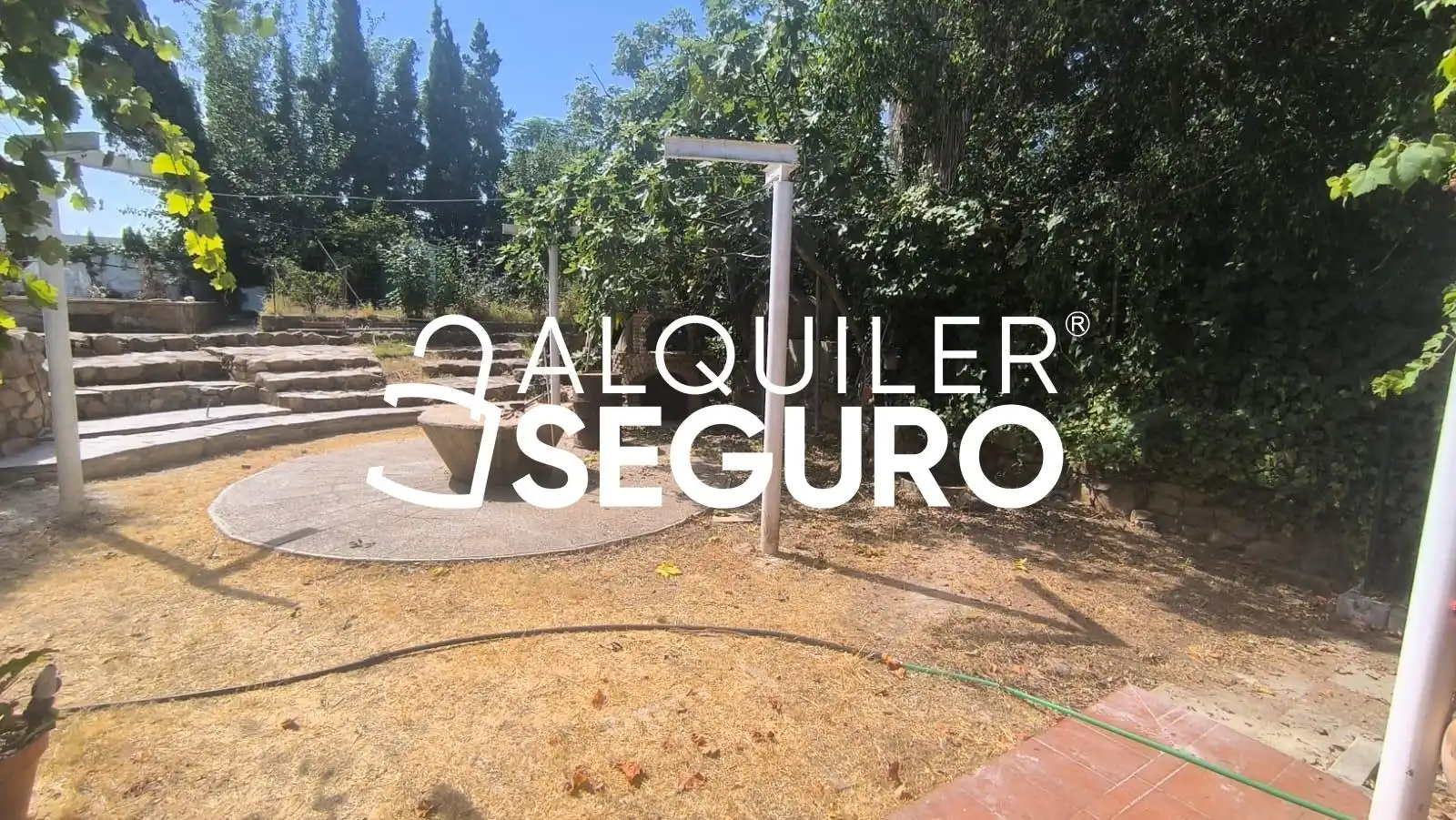 Jardín de Casa o chalet de alquiler en Almensilla con Trastero, Piscina y Amueblado