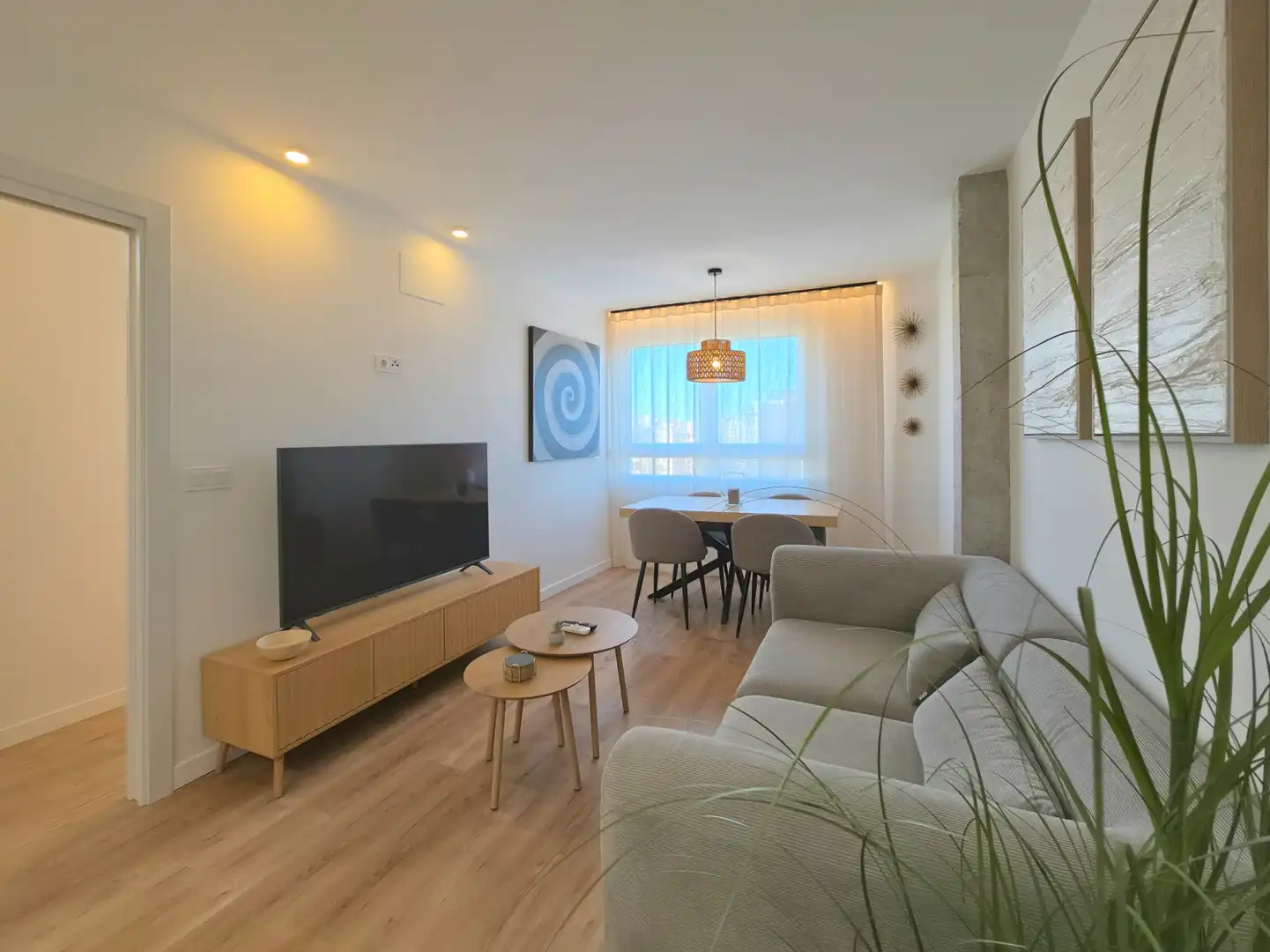 Sala de estar de Piso en venta en Alicante / Alacant con Aire acondicionado, Calefacción y Horno