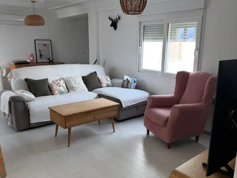 Wohnzimmer von Wohnung zum Verkauf in Sagunto / Sagunt mit Klimaanlage und Terrasse
