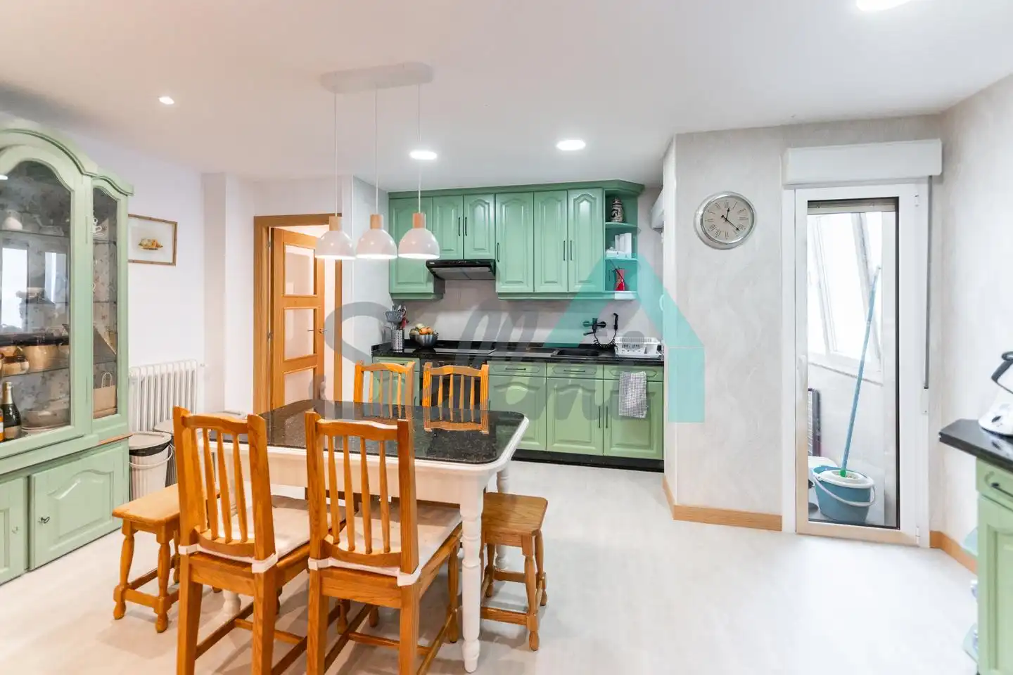 Kitchen of Flat for rent in Siero  with Heating, Terrace and Furnished