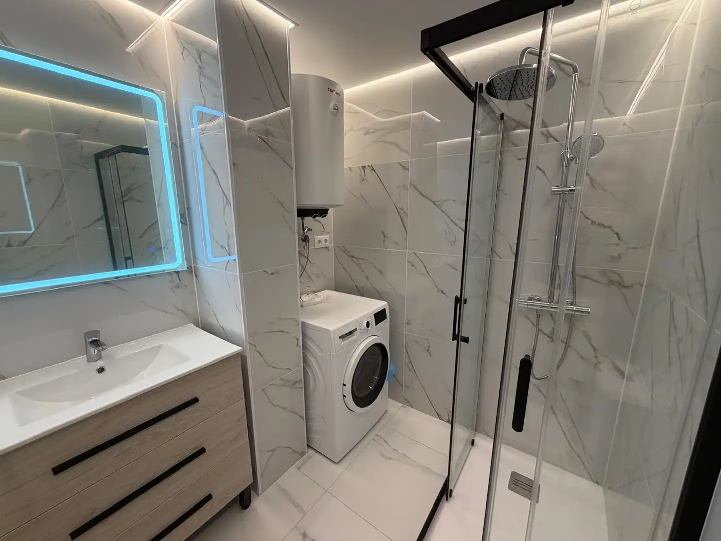 Baño de Apartamento en venta en Calpe / Calp con Aire acondicionado, Calefacción y Terraza