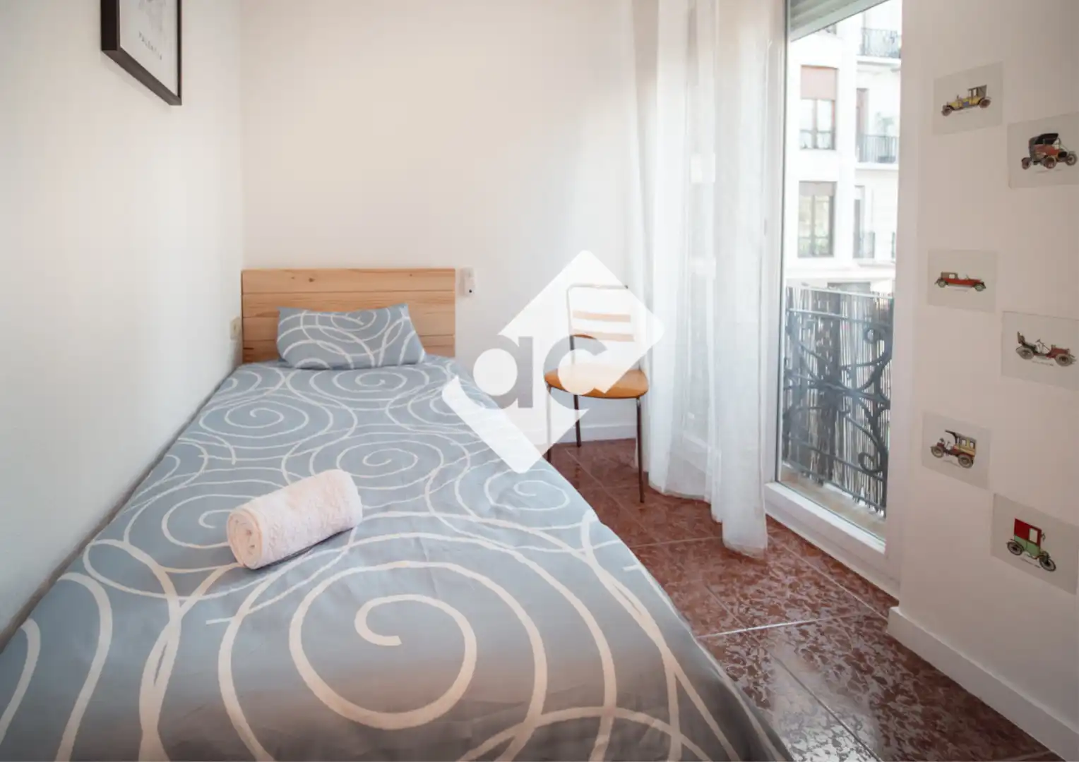 Dormitori de Apartament de lloguer en Valencia amb Aire condicionat, Calefacció i Parquet