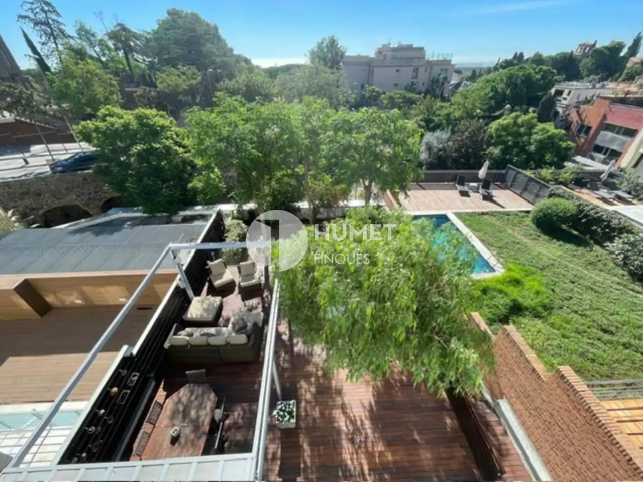 Vista exterior de Casa o chalet en venta en Barcelona con Aire acondicionado, Calefacción y Jardín privado