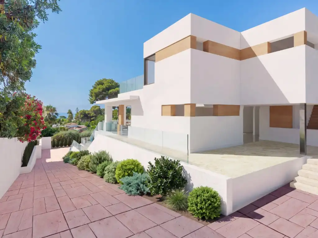 Exterior view of Houses for sale in Moraira  with Air Conditioner, Swimming Pool and Oven