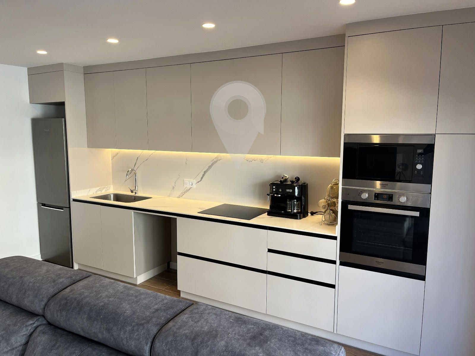 Kitchen of Flat for sale in Roses  with Air Conditioner, Heating and Parquet flooring