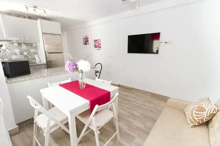 Sala de estar de Piso de alquiler en Málaga con Aire acondicionado y Amueblado
