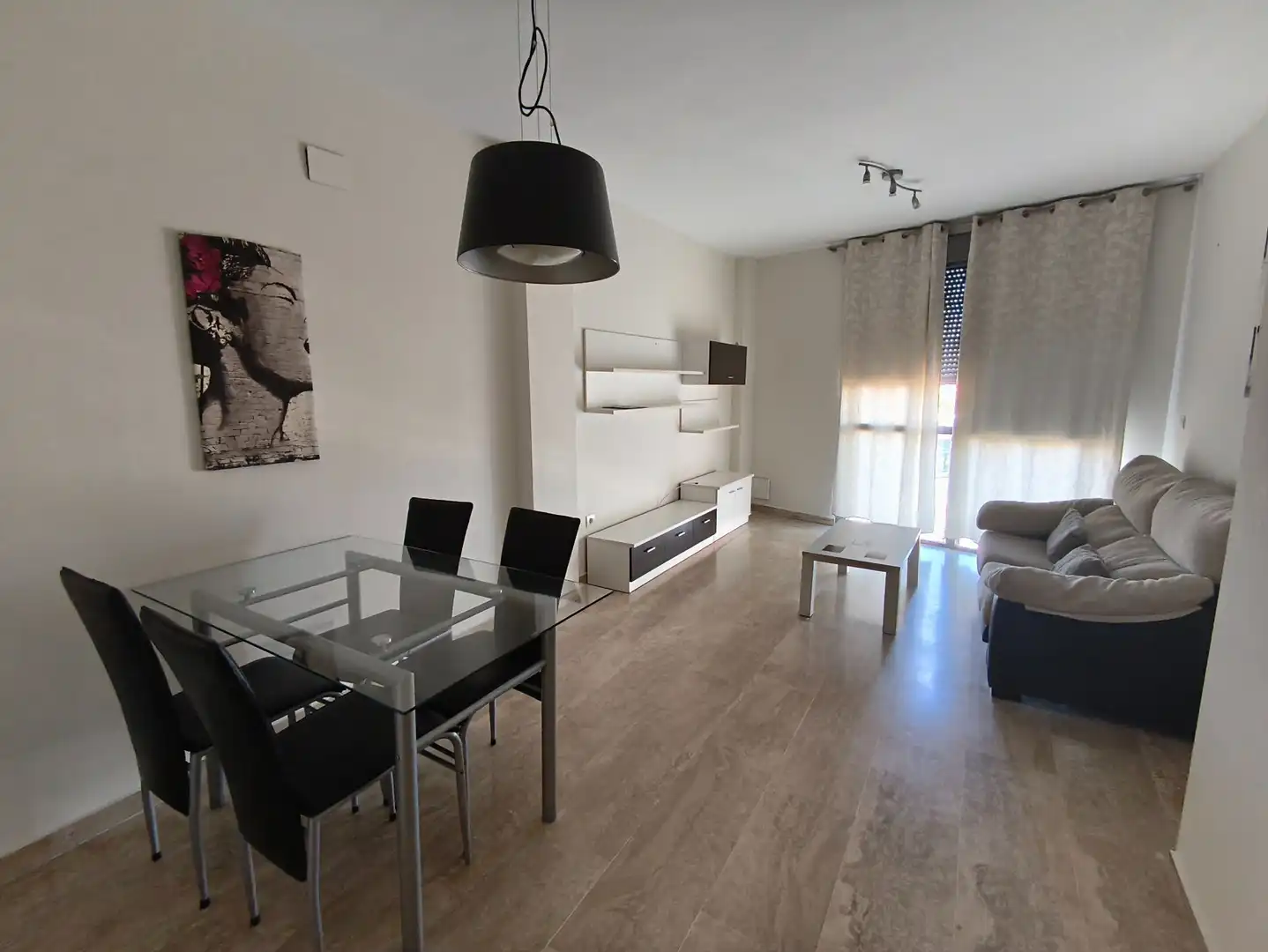 Sala de estar de Piso de alquiler en Aljaraque con Aire acondicionado y Amueblado