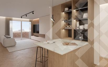 Kitchen of Attic for sale in  Barcelona Capital  with Air Conditioner and Terrace