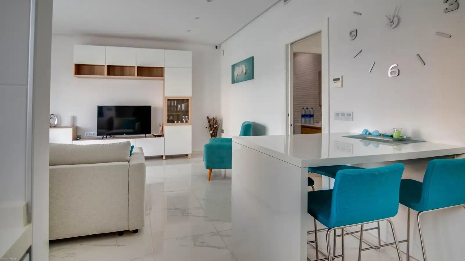Sala d'estar de Casa o xalet en venda en San Javier amb Aire condicionat, Calefacció i Jardí privat