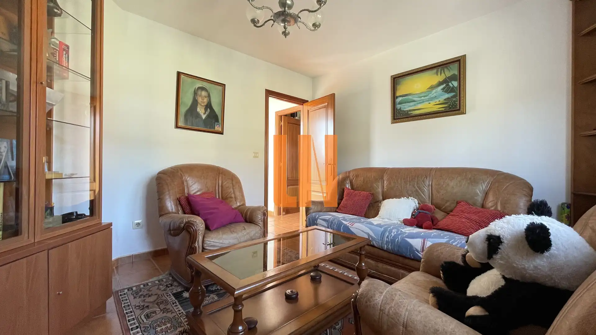 Living room of Detached homes for sale in Arteixo  with Private garden, Parquet flooring and Terrace