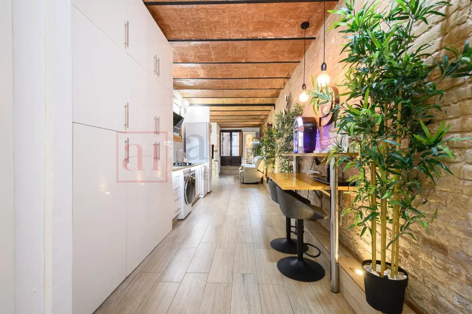 Cuina de Dúplex en venda en Barcelona amb Aire condicionat, Calefacció i Jardí privat