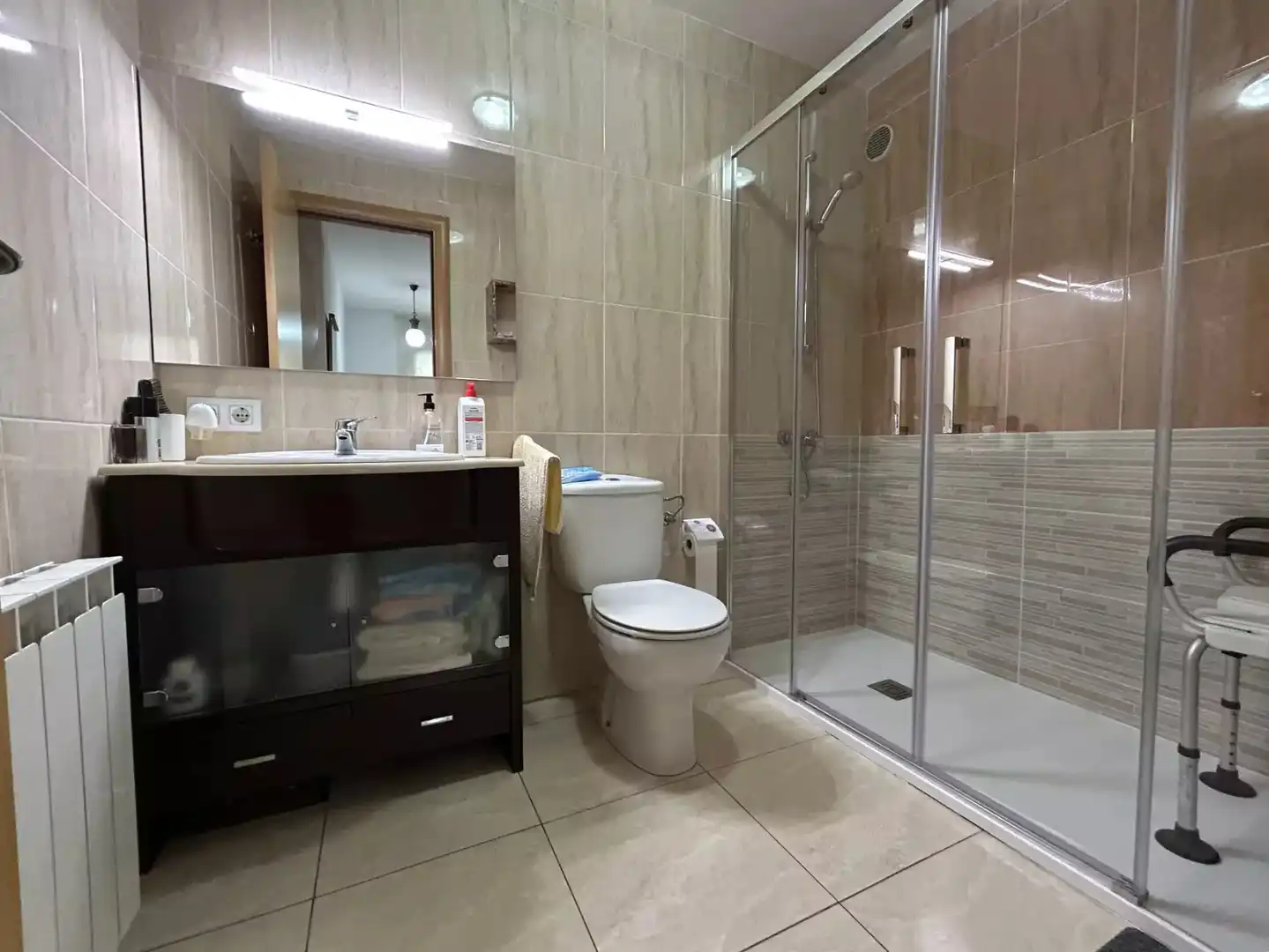 Bathroom of Flat for sale in Hostalric  with Heating, Terrace and Furnished