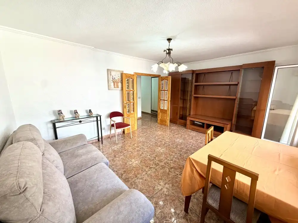 Living room of Flat for sale in Rojales  with Air Conditioner, Furnished and Balcony