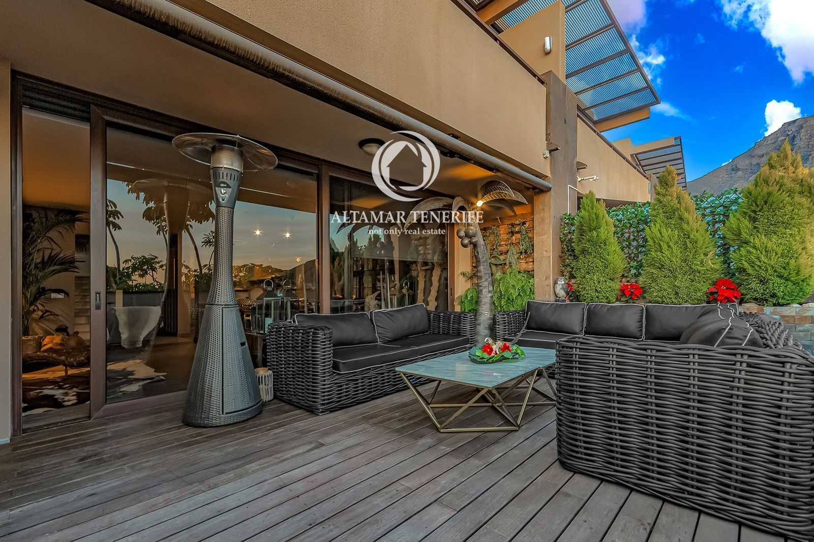 Terrace of Single-family semi-detached for sale in Adeje  with Terrace, Swimming Pool and Furnished