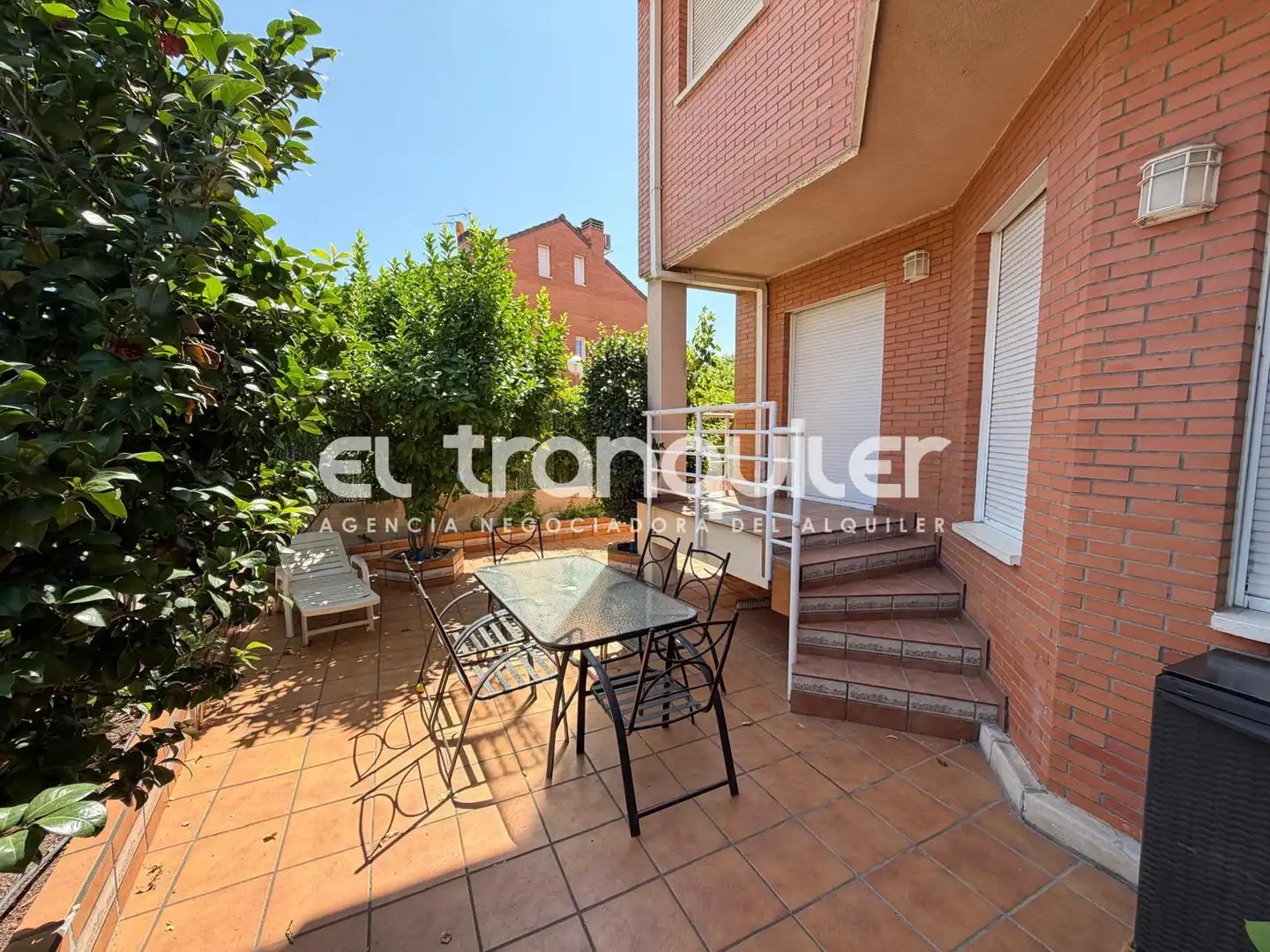 Terrassa de Casa adosada de lloguer en Leganés amb Jardí privat, Parquet i Terrassa