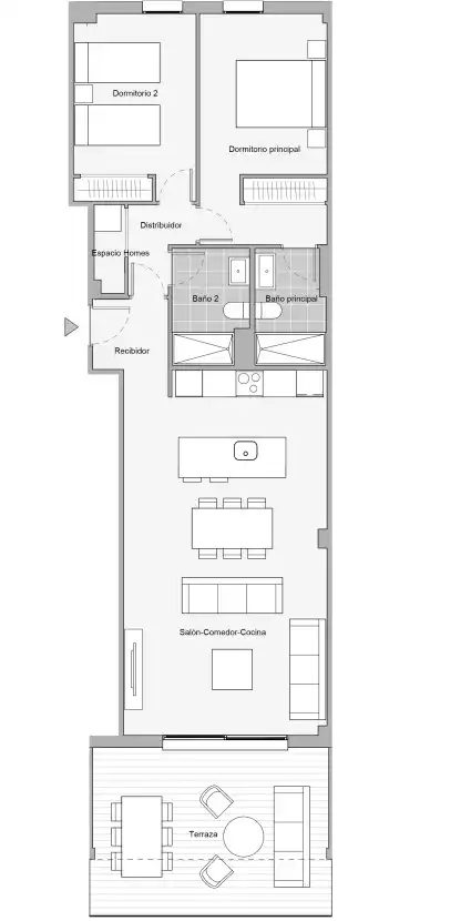 Appartement compact avec piscine à vendre à Calle Villa Borghese 1, imagen 16