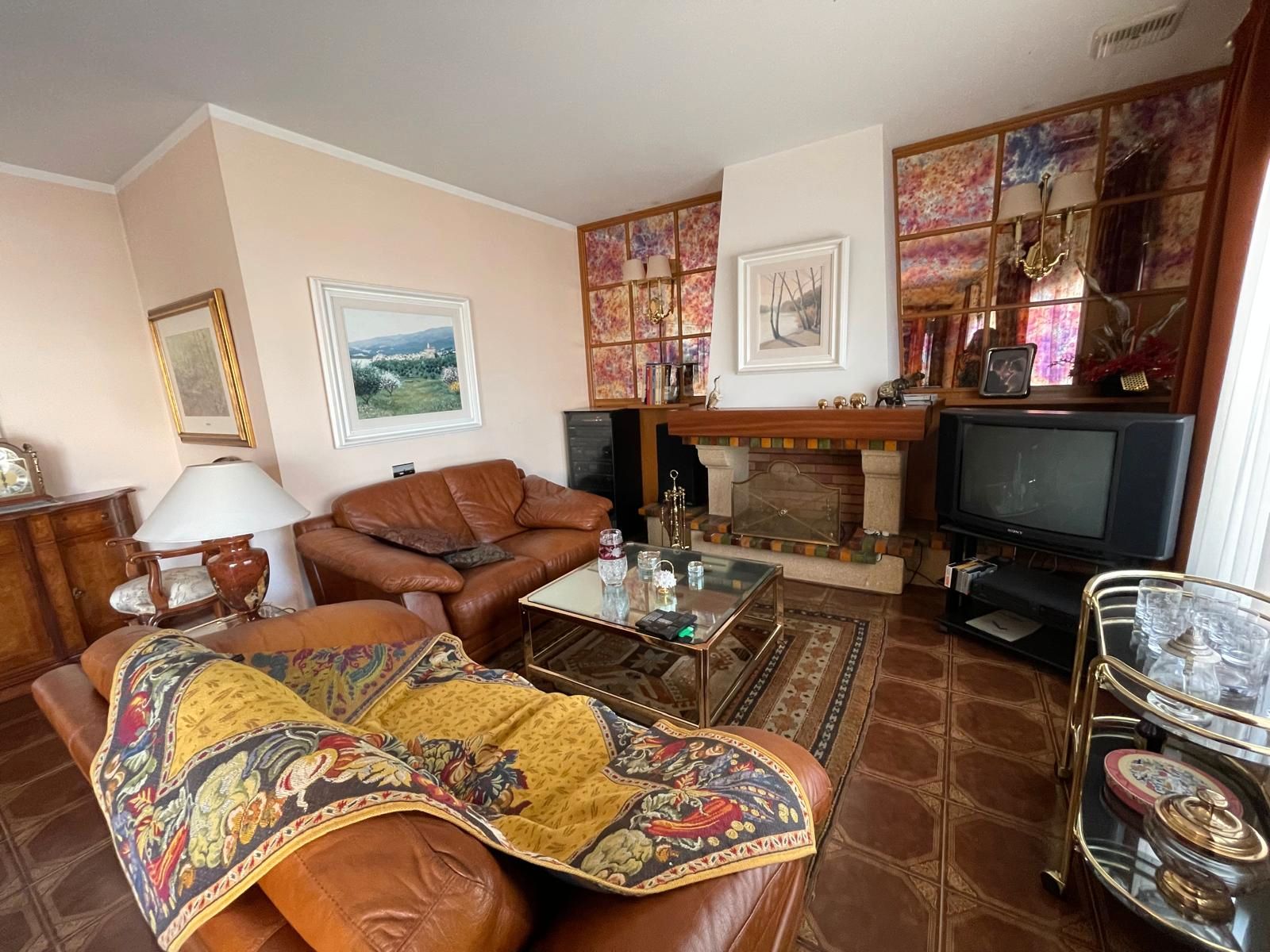 Sala d'estar de Pis de lloguer en Montmajor amb Calefacció, Terrassa i Moblat
