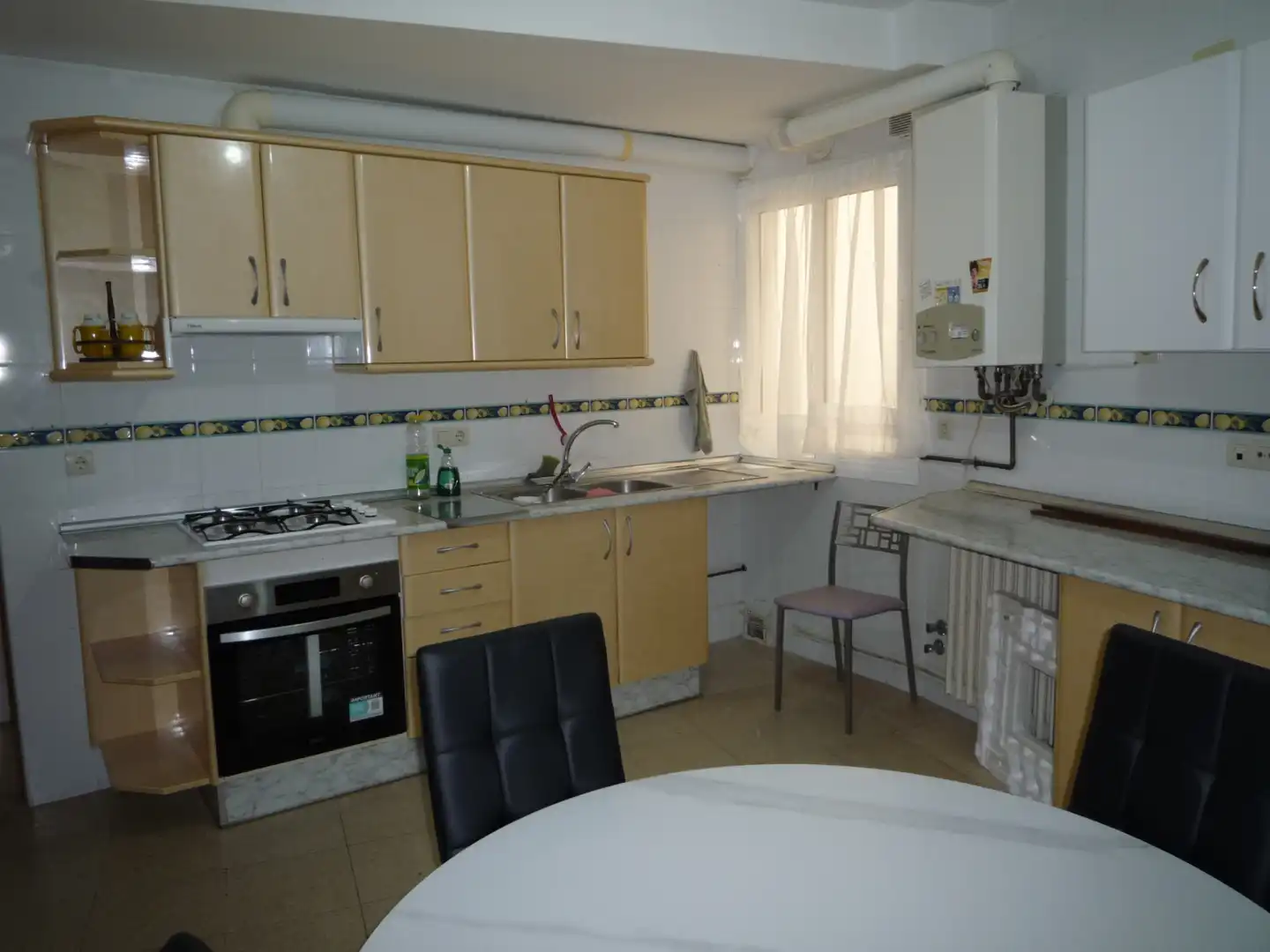 Kitchen of Flat for rent in Albacete  with Heating, Furnished and Oven