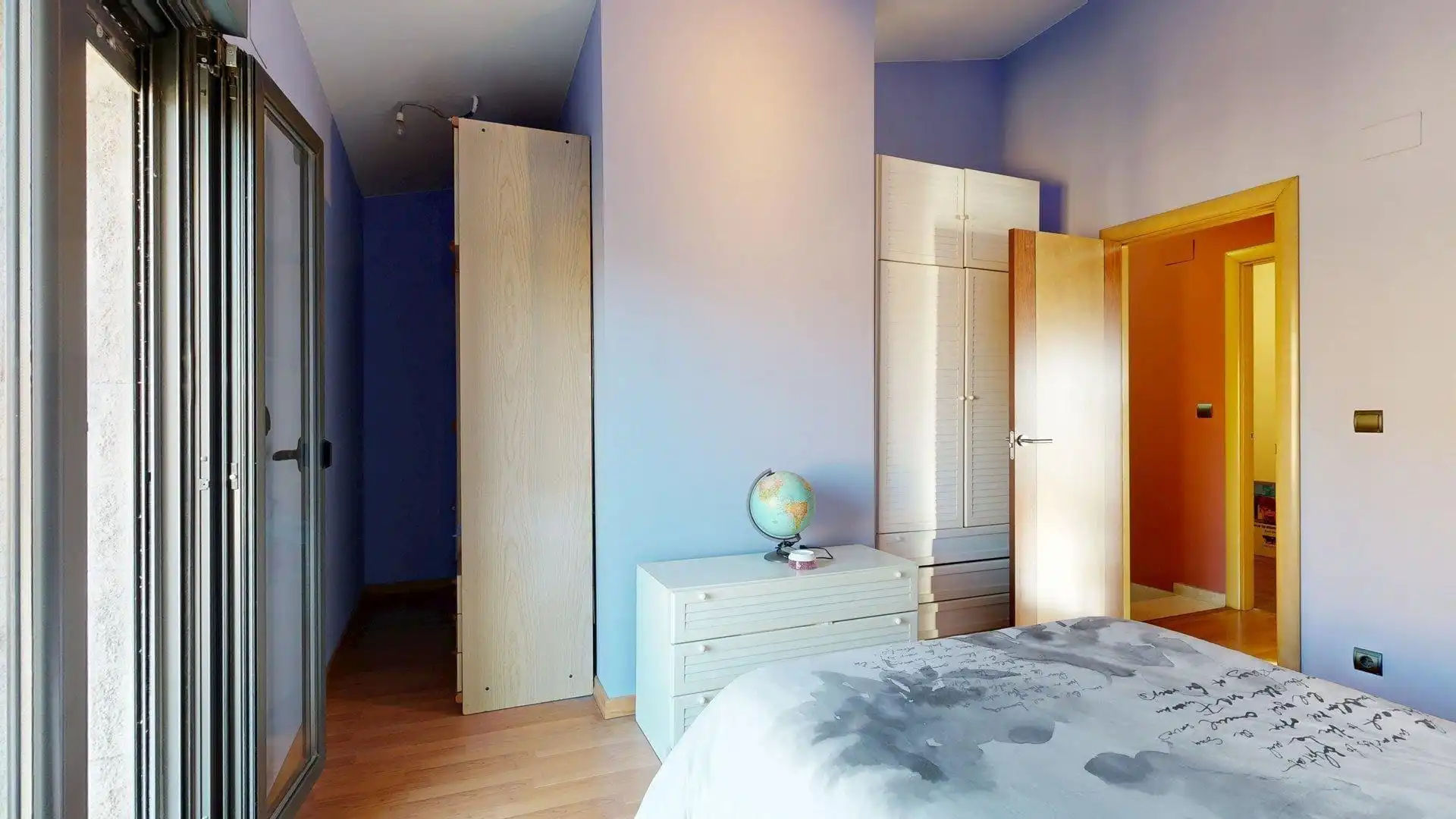 Schlafzimmer von Haus oder Chalet zum Verkauf in Nuez de Ebro mit Klimaanlage, Heizung und Privatgarten