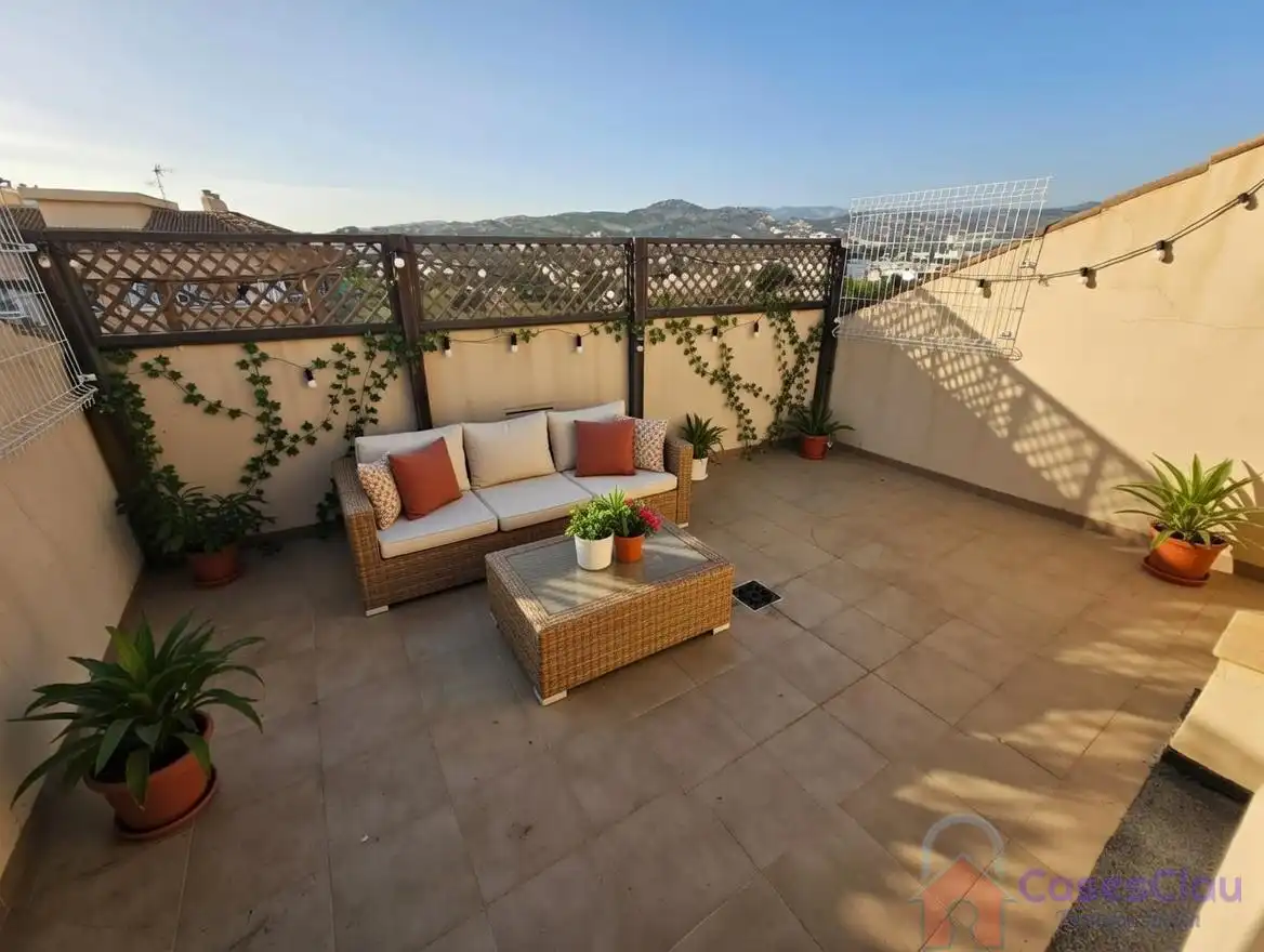 Terrasse von Dachboden zum Verkauf in Castellón de la Plana / Castelló de la Plana mit Klimaanlage, Heizung und Terrasse