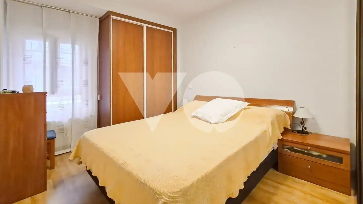 Bedroom of Flat for rent in Madrid  with Air Conditioner and Parquet flooring
