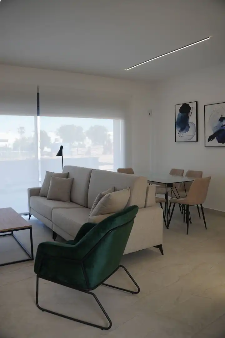 Sala de estar de Apartamento en venta en Pilar de la Horadada con Aire acondicionado, Calefacción y Jardín privado
